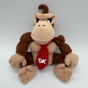 Vintage Nintendo Rare Donkey Kong Plush Bean Bag BDA N64 Collectibles 6"
